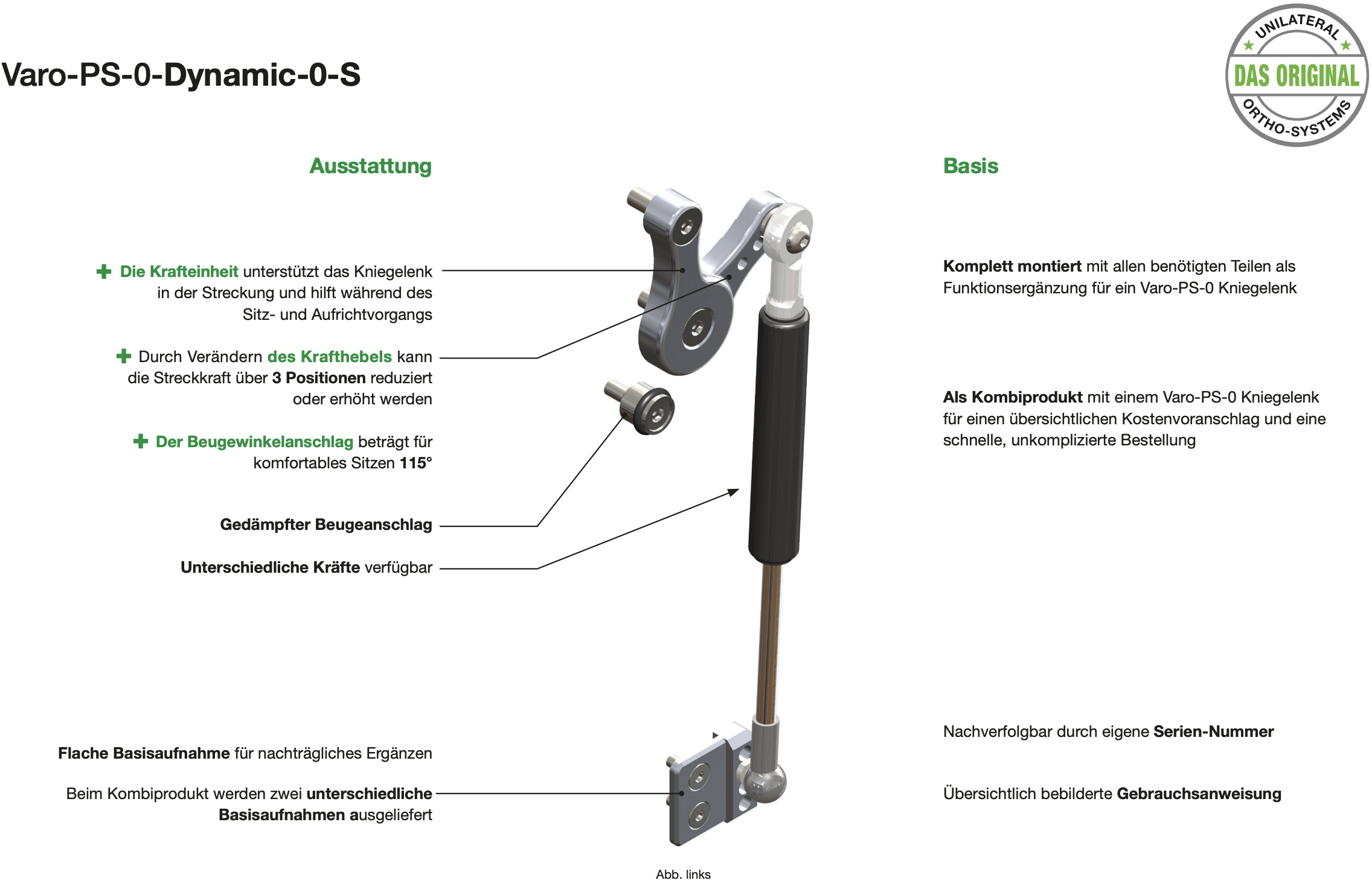 Ausstattung und Vorteile des Varo-PS-0-Dynamic-0-S