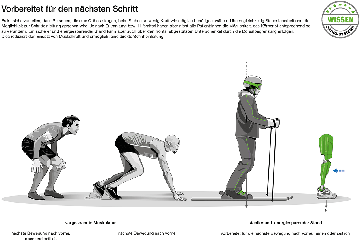 Entlastend Stehen und vorbereitet für den nächsten Schritt - Bild2