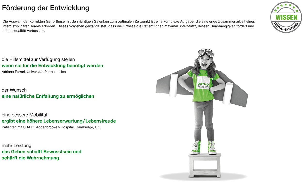 Förderung der Entwicklung und Aufgabe der Orthese - Bild1