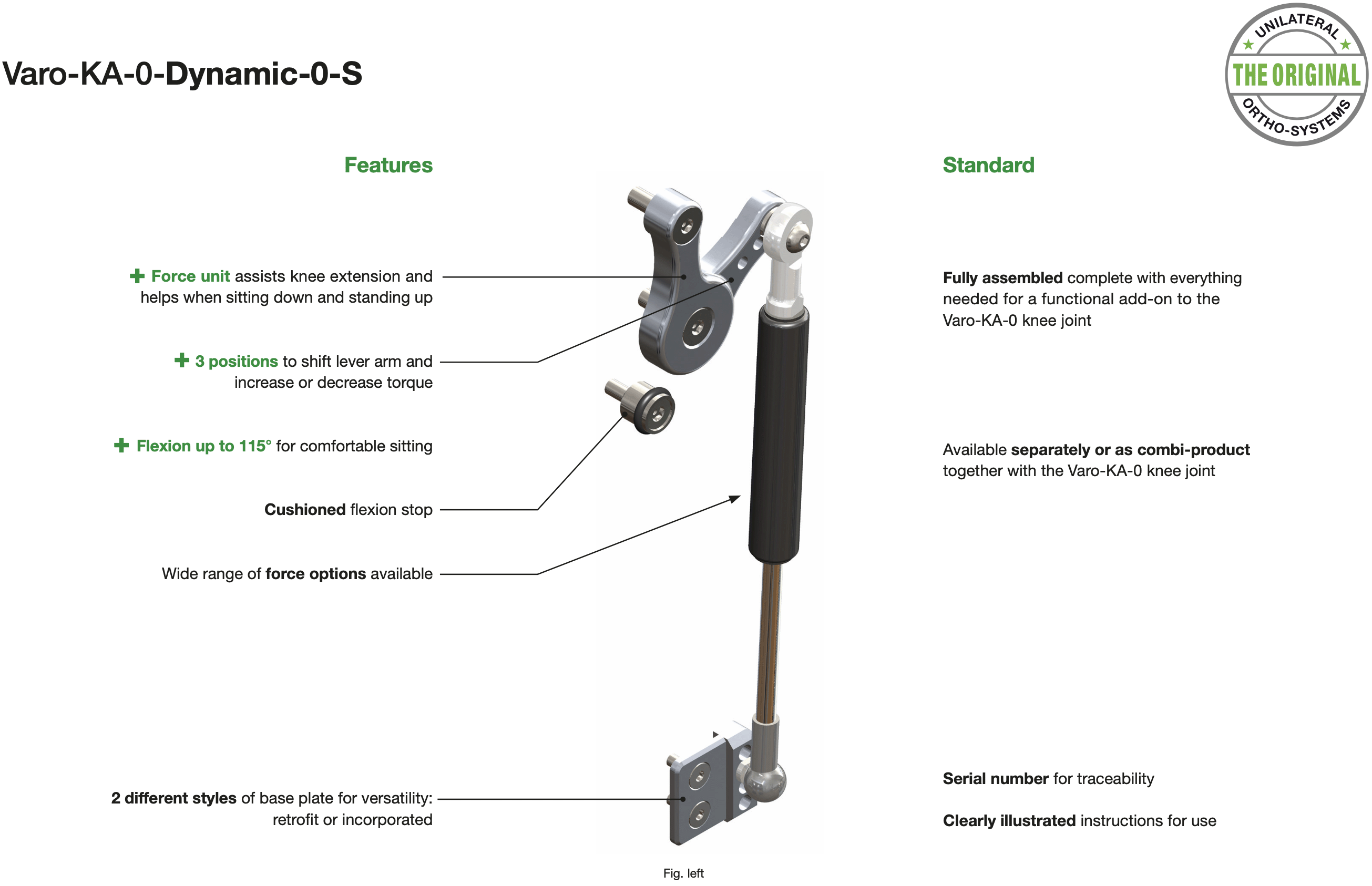 Features and benefits of Varo-KA-0-Dynamic-0-S